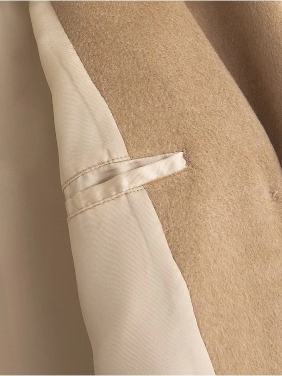 Abercrombie & Fitch The A&F Dad Coat in Camel size M - Picture 6 of 11